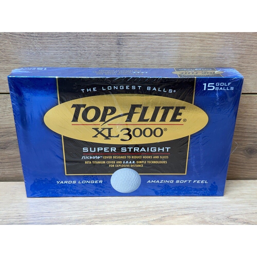 Top Flight XL3000 Super Straight Golf Balls 15 Count Box - New!
